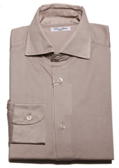 Cesare Attolini Light Brown Cotton Shirt - Slim - 14.5/37 - (CA1130225)