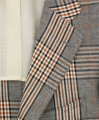 Cesare Attolini Caramel Brown Plaid Sportcoat - (CA351039117) - Parent