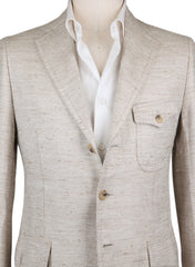 Cesare Attolini Cream Silk Vintage Sportcoat - (CA371303117) - Parent