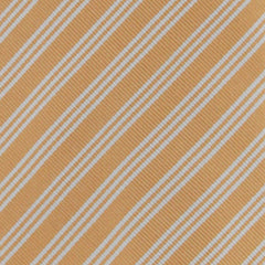 Cesare Attolini Orange Striped Silk Tie - 3.25" x 57" - (447)