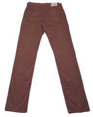 Cesare Attolini Brown Solid Cotton Blend Pants - Slim - (CA729212) - Parent