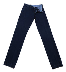 Cesare Attolini Dark Blue Solid Jeans - Slim -  32/48 - (1094)