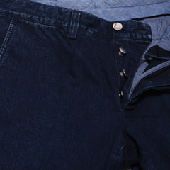 Cesare Attolini Dark Blue Solid Jeans - Slim - (1094) - Parent