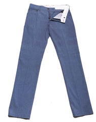 Cesare Attolini Blue Solid Jeans - Slim -  32/48 - (1130)