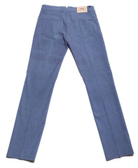 Cesare Attolini Blue Solid Jeans - Slim - (1130) - Parent