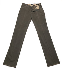 Cesare Attolini Brown Solid Cotton Pants - Slim - 35/51 - (1055)