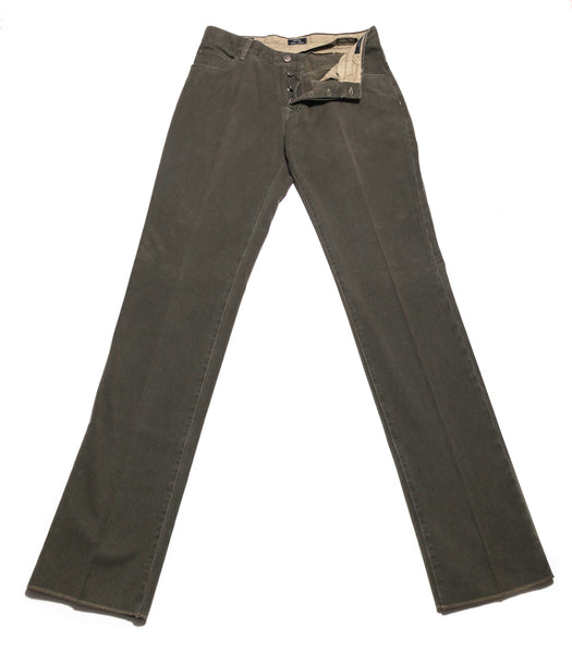 Cesare Attolini Navy Blue Solid Pants - Slim - (1086) - Parent