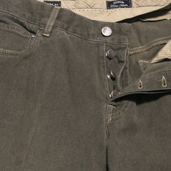Cesare Attolini Brown Solid Cotton Pants - Slim - (1055) - Parent