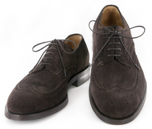 Sutor Mantellassi Brown Suede Shoes - Wingtip Lace up - 10/9
