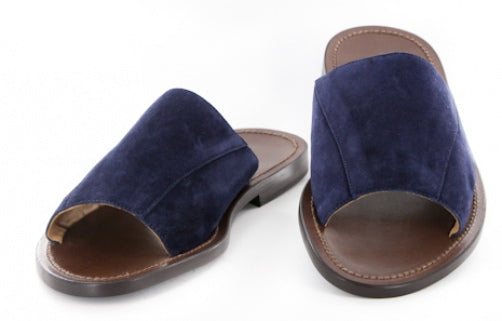 Sutor Mantellassi Navy Blue Suede Sandals 7/6