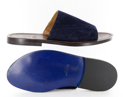 Sutor Mantellassi Navy Blue Suede Sandals 7/6