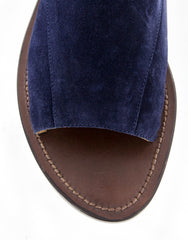 Sutor Mantellassi Navy Blue Suede Sandals 7/6