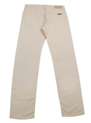 Canali Beige Solid Pants - Slim - (915309092877) - Parent