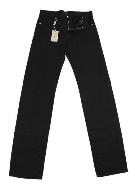 Canali Midnight Navy Blue Solid Pants - Slim - (9153090952) - Parent
