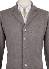 Luigi Borrelli Light Brown Sweater - Cardigan - Medium/50 - (12/B18246/13261)