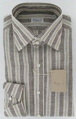 Finamore Napoli Brown Shirt 15.5/39