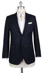 Fiori Di Lusso Midnight Navy Blue Wool Solid Sportcoat - (2018030610) - Parent