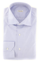 Fiori Di Lusso Light Blue Solid Shirt - Full - 17/43 - (FLP3763812WILLT)