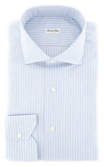 Fiori Di Lusso Light Blue Striped Shirt - Full - 17/43 - (FL-P-LP6WILLT)