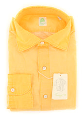 Finamore Napoli Yellow Shirt - Extra Slim - 16.5/42 - (FN28117361)
