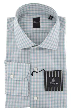 Finamore Napoli Turquoise Shirt - Extra Slim