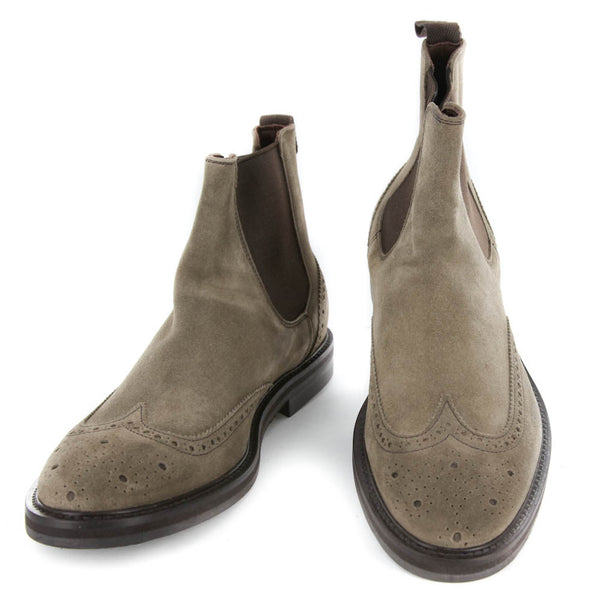 Finamore Napoli Brown Boots - Chelsea Boots - 7/6 - (5076LIGHT132)