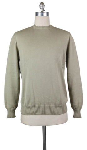 Finamore Napoli Beige Cotton Sweater - Size: XXX Small US / 42 EU
