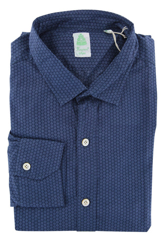 Finamore Napoli Dark Blue Shirt - Extra Slim