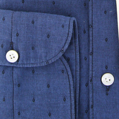 Finamore Napoli Blue Foulard Shirt - Extra Slim - (FNGAETA812363LUZ) - Parent