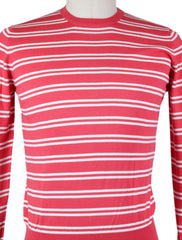 Finamore Napoli Pink Cotton Sweater - Large/52 - (22GIROCO22340)