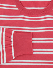 Finamore Napoli Pink Cotton Sweater - Large/52 - (22GIROCO22340)