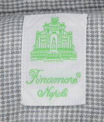 Finamore Napoli Light Gray Houndstooth Shirt - Extra Slim - (UI) - Parent
