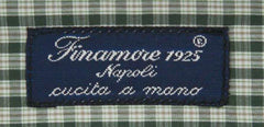 Finamore Napoli Green Plaid Shirt - Slim - 15.75/40 - (LAN05700304)