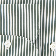 Finamore Napoli Dark Green Striped Shirt - Extra Slim - (201802262) - Parent