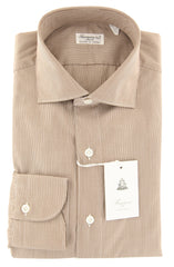 Finamore Napoli Brown Other Cotton Shirt - Slim - 15.75/40 - (FV)