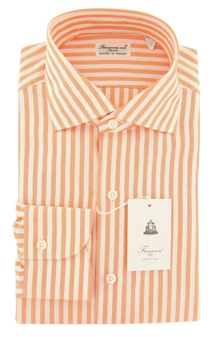 Finamore Napoli Orange Shirt - Slim