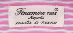 Finamore Napoli Pink Striped Shirt - Slim - (FN821171) - Parent