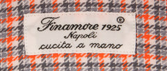 Finamore Napoli Orange Fancy Shirt - Slim - (FN818177) - Parent