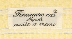Finamore Napoli Yellow Striped Shirt - Extra Slim - (2018031617) - Parent