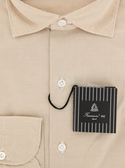 Finamore Napoli Light Brown Shirt - 15.75/40 - (25NAN01095704)