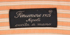 Finamore Napoli Orange Striped Shirt - Slim - (2018031428) - Parent