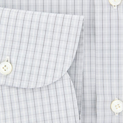 Finamore Napoli Light Gray Check Shirt - Slim - (FN35103) - Parent