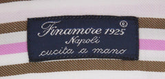 Finamore Napoli Pink Striped Shirt - Slim - (2018030111) - Parent