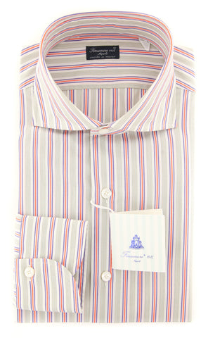 Finamore Napoli Orange Shirt - Slim