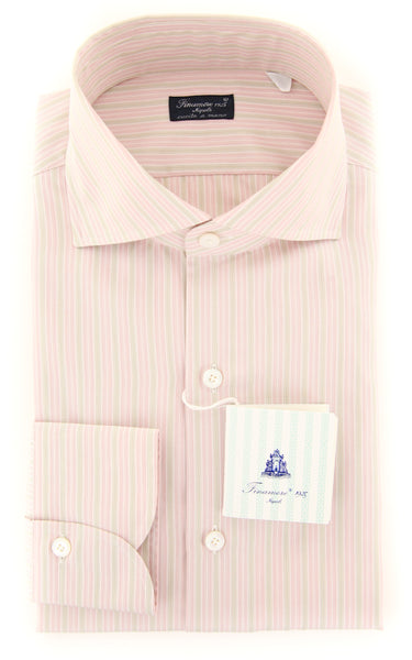 Finamore Napoli Pink Striped Shirt - Slim - (201803155) - Parent