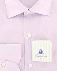 Finamore Napoli Lavender Purple Solid Shirt - Slim - (2018030133) - Parent