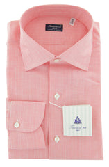 Finamore Napoli Pink Striped Linen Shirt - Slim - 15.75/40 - (902)