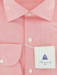 Finamore Napoli Pink Striped Linen Shirt - Slim - (902) - Parent
