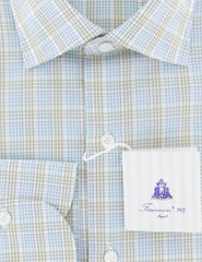 Finamore Napoli Off White Check Cotton Shirt - Slim - (745) - Parent
