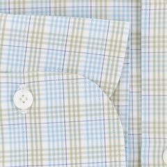 Finamore Napoli Off White Check Cotton Shirt - Slim - (745) - Parent